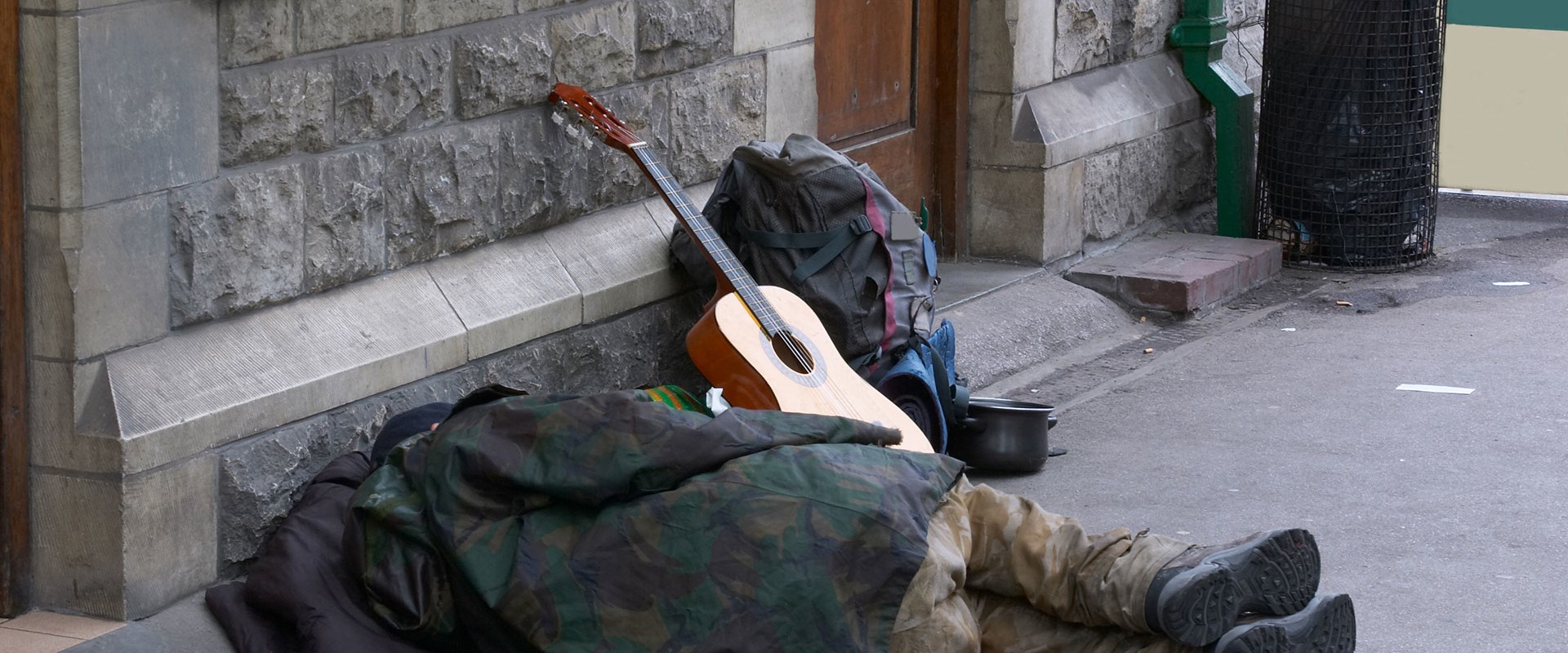 What is a homeless person called?